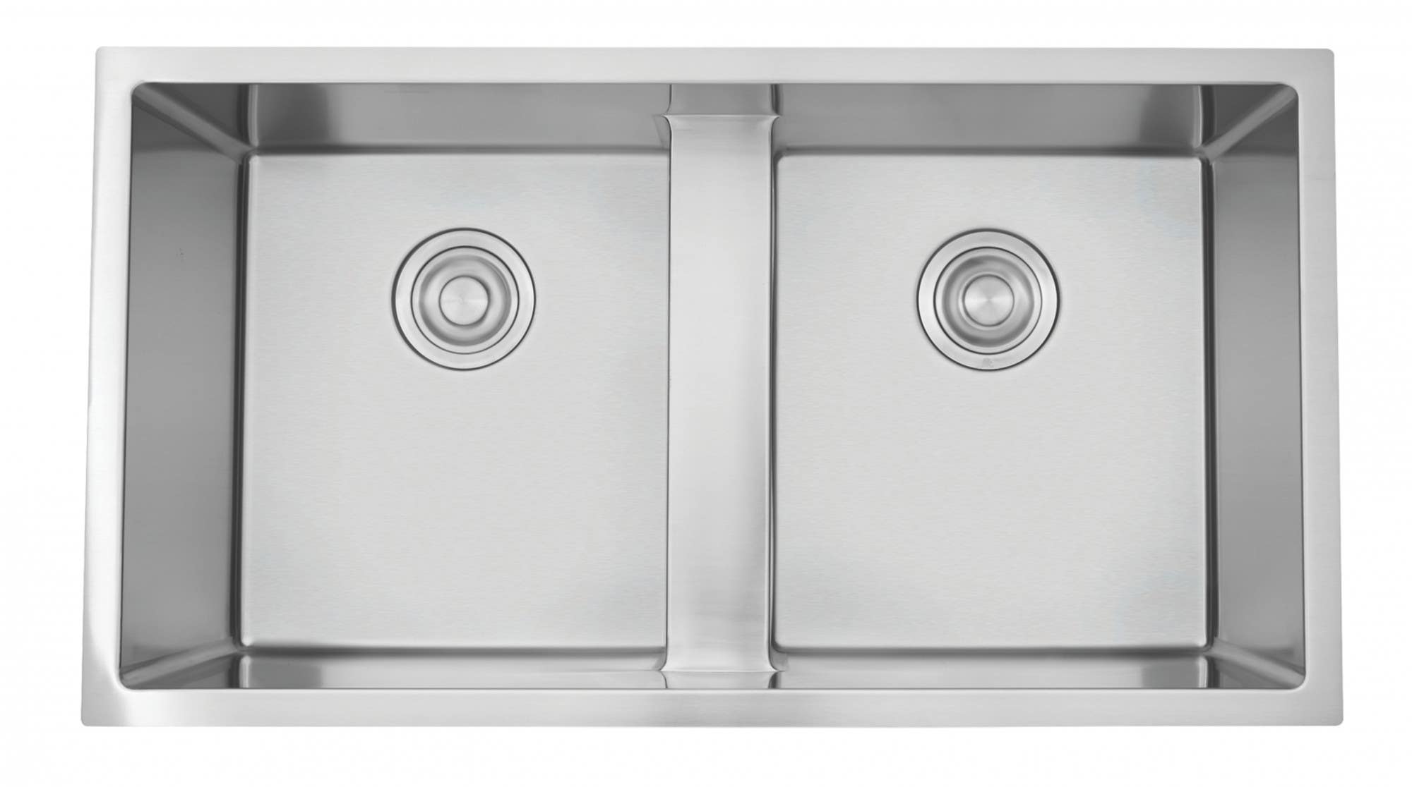 American Imaginations AI-27419/ AI-27420 37-in. W CSA Approved Chrome Kitchen Sink With Stainless Steel Finish And 16 Gauge