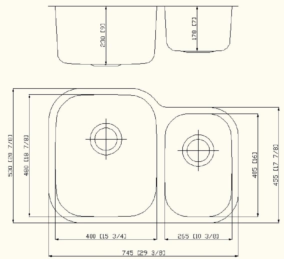 American Imaginations AI-27636/ AI-27637 29.625-in. W CSA Approved Chrome Kitchen Sink With Stainless Steel Finish And 18 Gauge