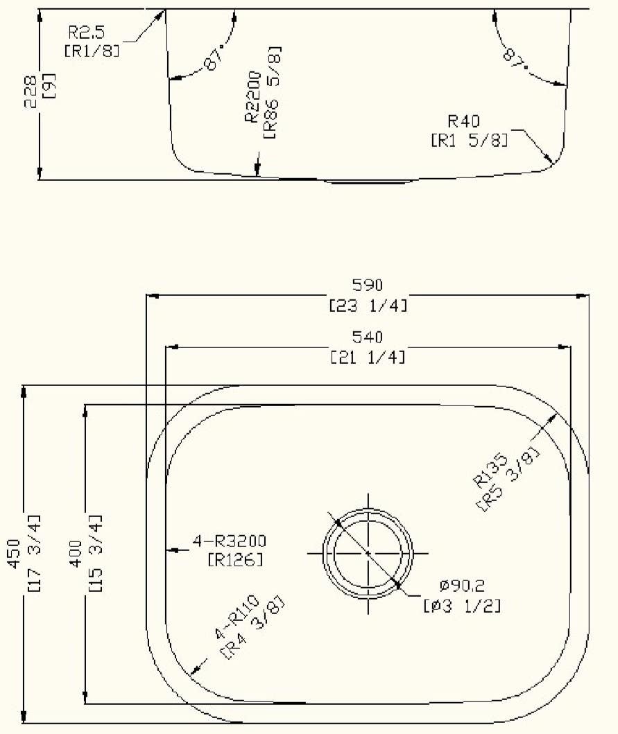 American Imaginations AI-27642 / AI-27643 23.25-in. W CSA Approved Chrome Kitchen Sink With Stainless Steel Finish And 18 Gauge