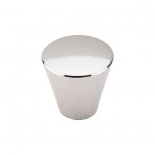 Top Knobs M1322 Asbury Cone Knob, 1-1/16" L x 1-1/16" W, Polished Nickel