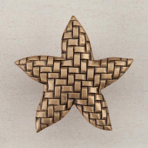 Acorn DP9 Woven Star Cabinet Knob, 1-3/4" x 1-5/8"