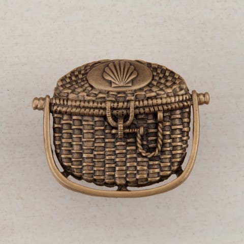 Acorn DPB Nantucket Basket Cabinet Knob, 1-3/8" x 1-5/8"