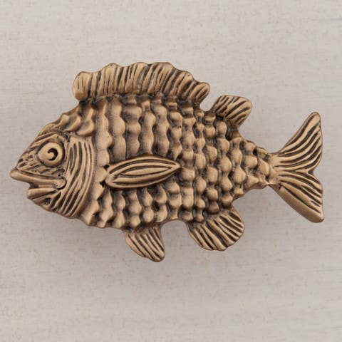 Acorn DPL Fun Fish Cabinet Knob, 1-5/8" x 2-1/2"