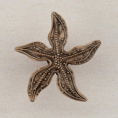 Acorn DPN Beaded Starfish Cabinet Knob, 1-7/8" x 1-5/8"