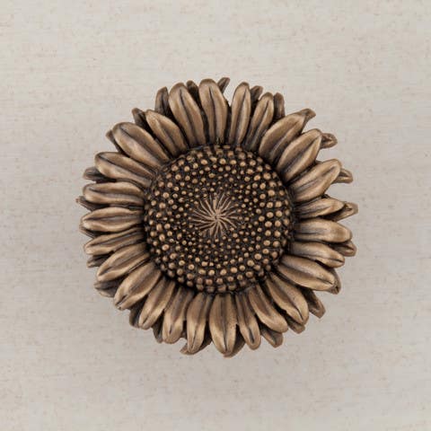 Acorn DQ8 Sunflower Cabinet Knob, 1-3/8" x 1-3/8"