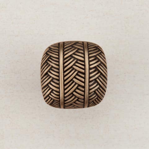 Acorn DQE Woven Square Cabinet Knob, 1" x 1"