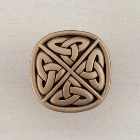 Acorn DQG Celtic Square Cabinet Knob, 1-1/4" x 1-1/4"