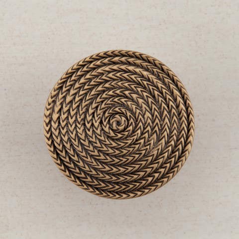 Acorn DQH Rope Circle Cabinet Knob, 1-1/2" x 1-1/2"