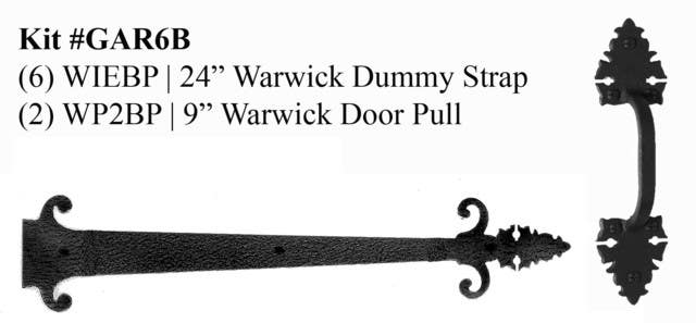 Acorn GAR6  Small Warwick w/ Wings Garage Door Hardware Kit