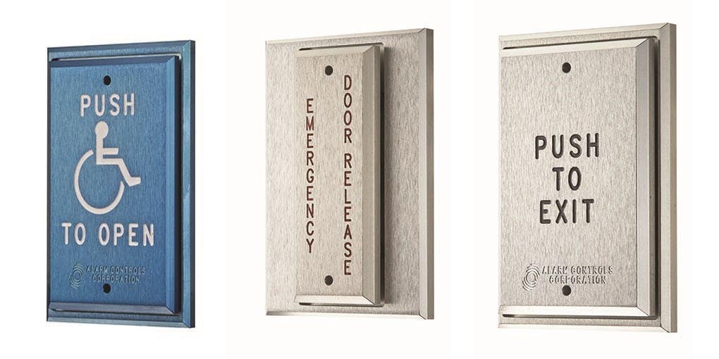 Alarm Controls PS5 Vandal Resistant Push Plate, Single Gang