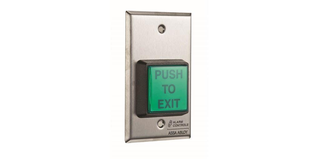 Alarm Controls TS-2 Single Gang Request to Exit Station w/ Square Push Button
