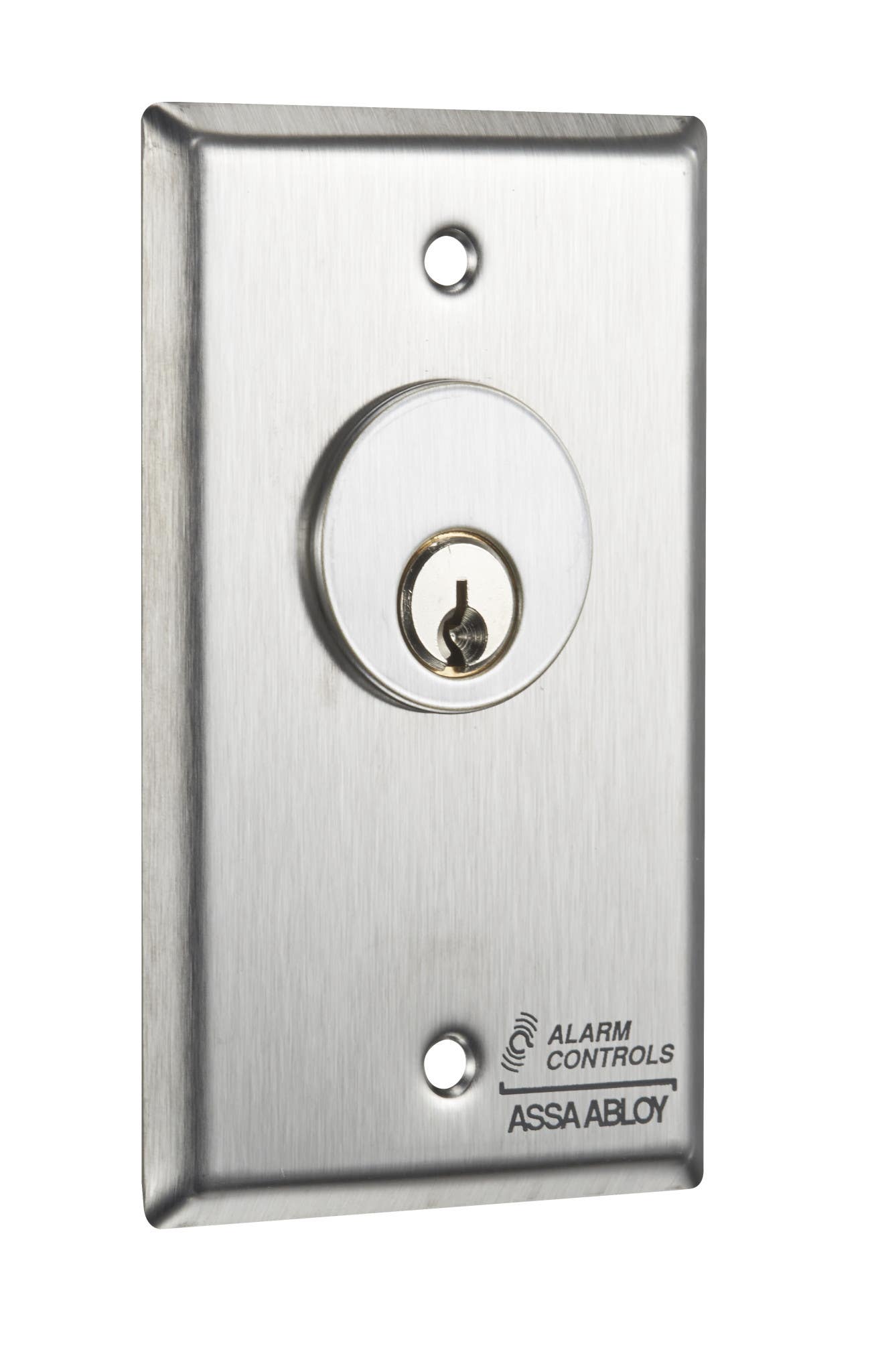 Alarm Controls MCK Mortise Cylinder Keyswitch Station, SPDT Alternate Switch