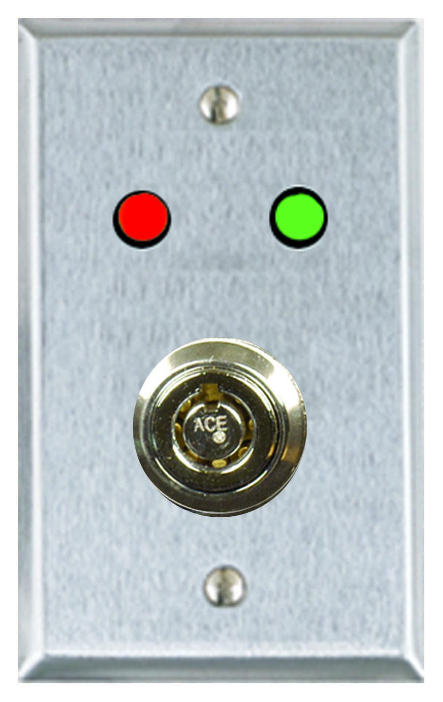 Alarm Controls RP-50 Single Gang Remote Wall Plate w/ Red & Green LEDs & 3/4" 'D' Hole