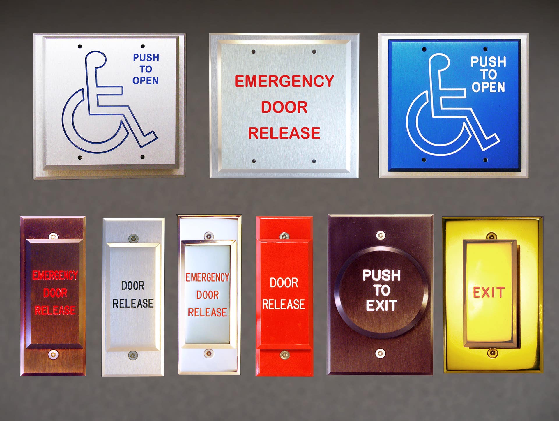 Dortronics 5286 Series Push Plate Switch