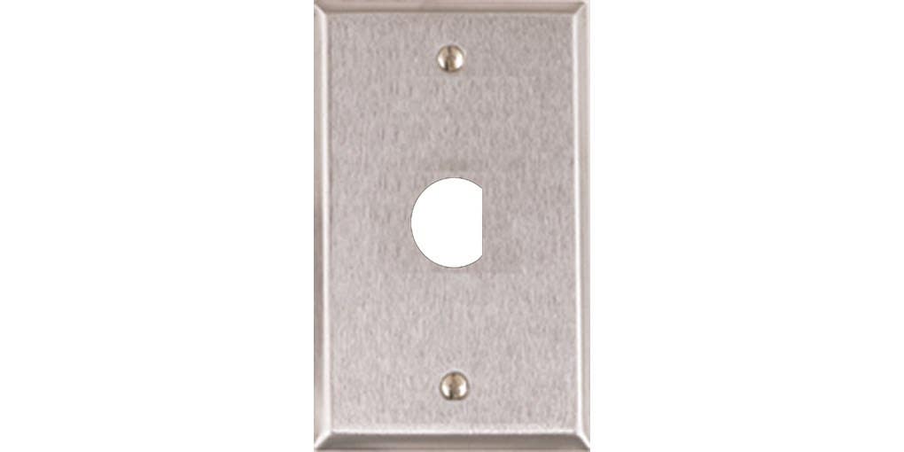 Alarm Controls RP-20 Single Gang Remote Wall Plate w/ 'D' Hole For Ace Lock