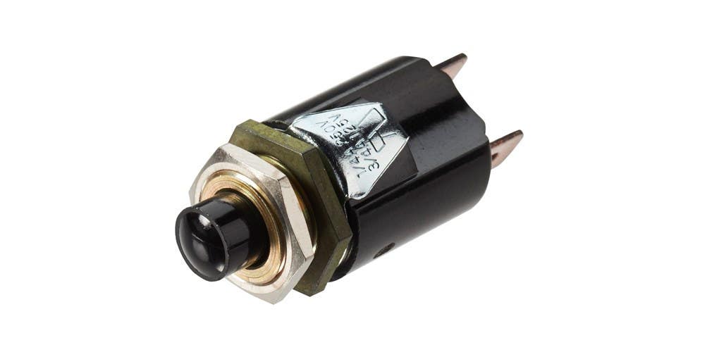 Alarm Controls K-05 N/C Momentary Black Push Button Switch