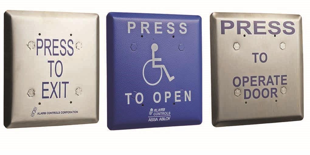 Alarm Controls JP Series Jumbo Push Plate