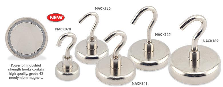 Magnet Source NACK Neodymium Magnetic Hook