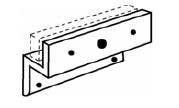 Dortronics 1 Z Bracket For Electromagnetic Lock