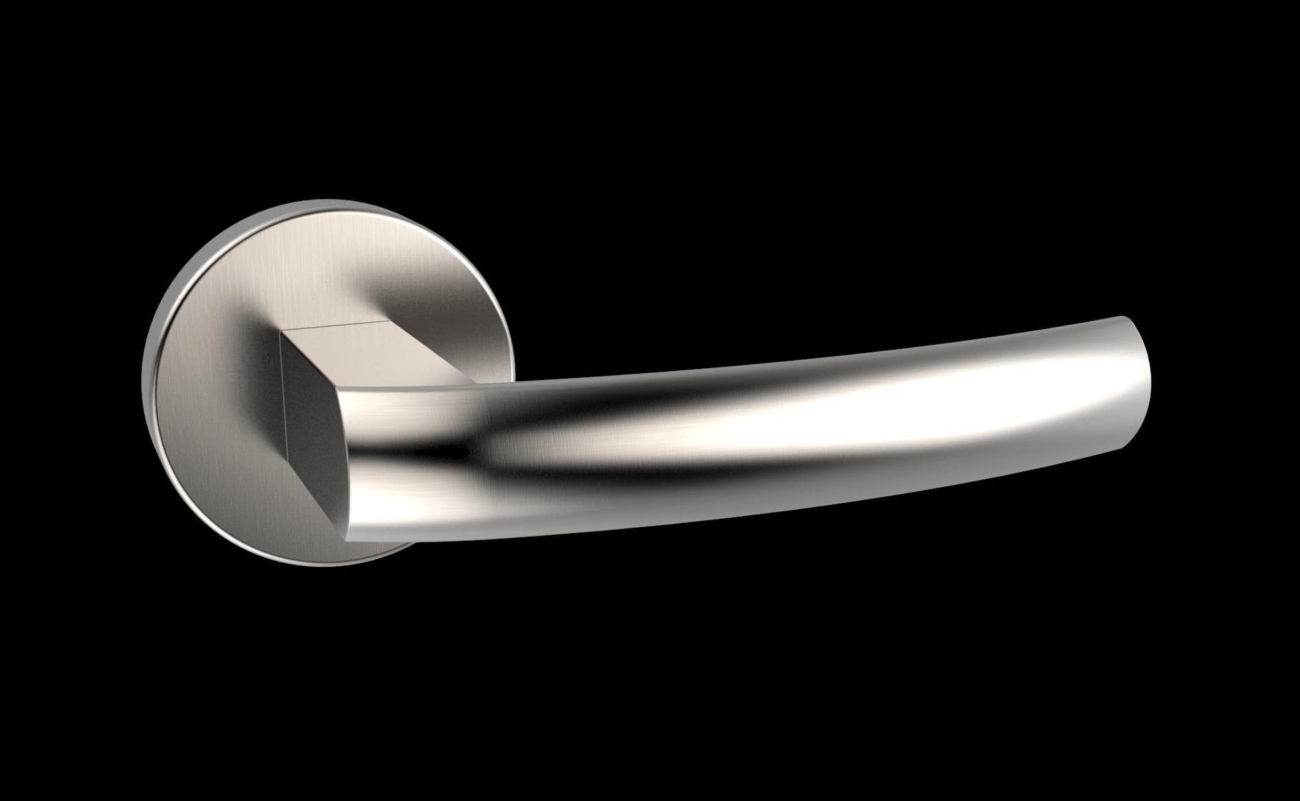 AHI 128 Series Solid Lever Set, Stainless Steel