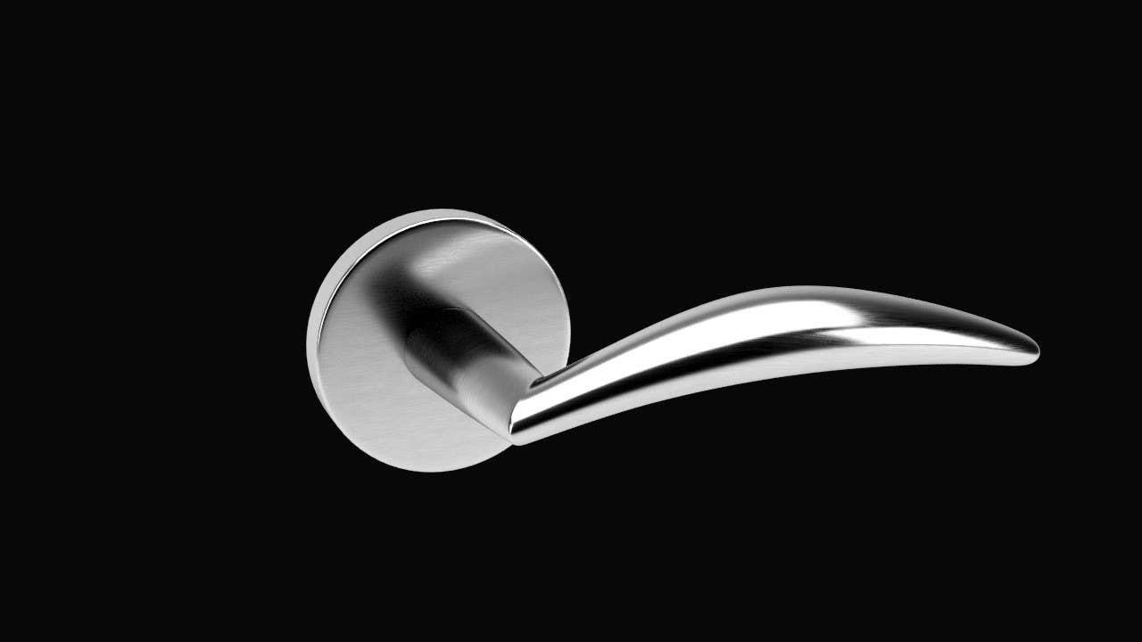 AHI 132 Series Solid Lever Set, Stainless Steel