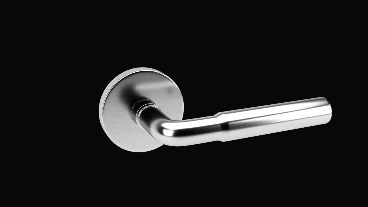 AHI 137 Series Solid Lever Set, Stainless Steel