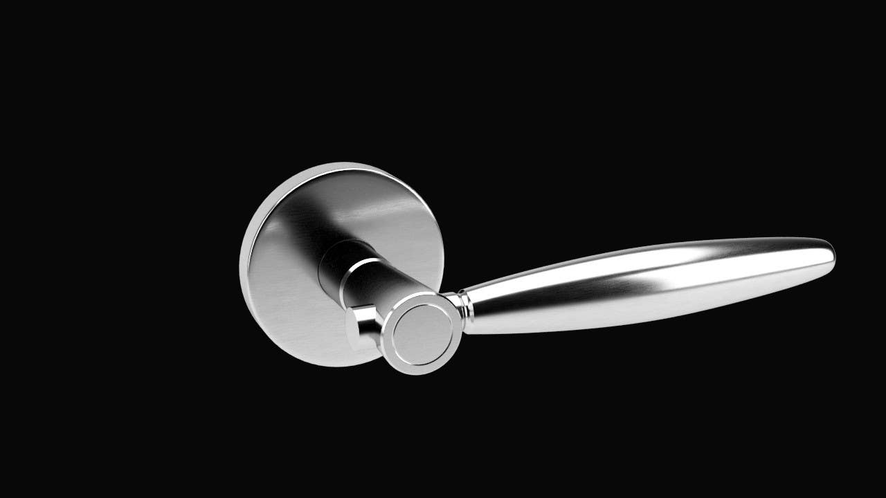 AHI 154 Series Solid Lever Set, Stainless Steel