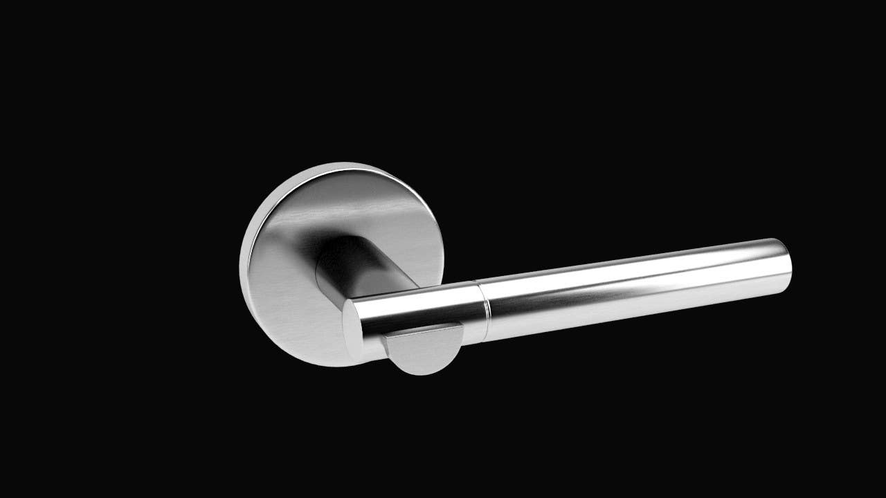 AHI 155 Series Solid Lever Set, Stainless Steel