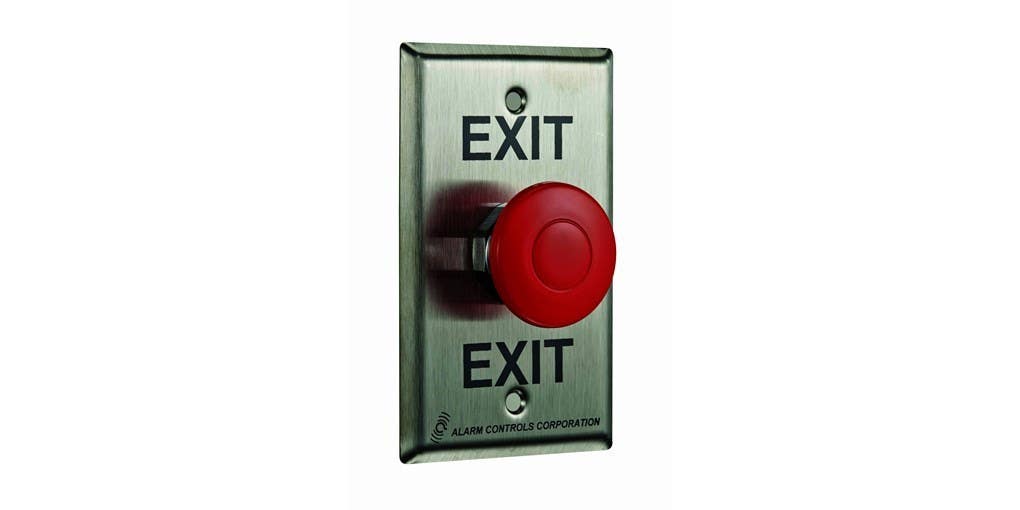Alarm Controls EB Request to Exit Egress Station w/ Momentary Push Button