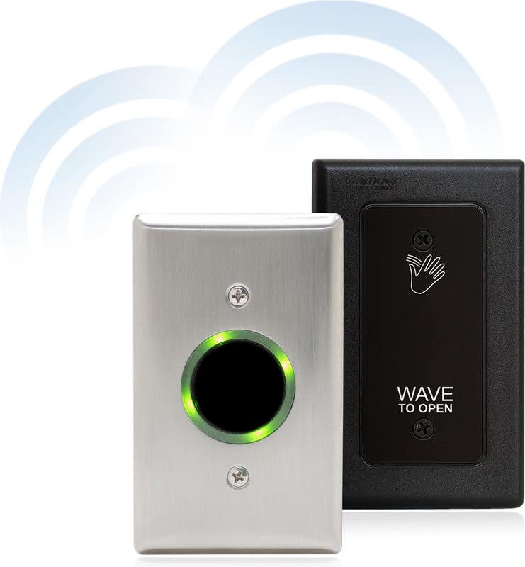 Camden Door Control CM-325 Short Range Wired, 1 Relay SureWave Touchless Switch