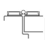 Markar FS302 Full Surface Continuous Pin & Barrel Hinge, Flush Mount, Satin Stainless Steel