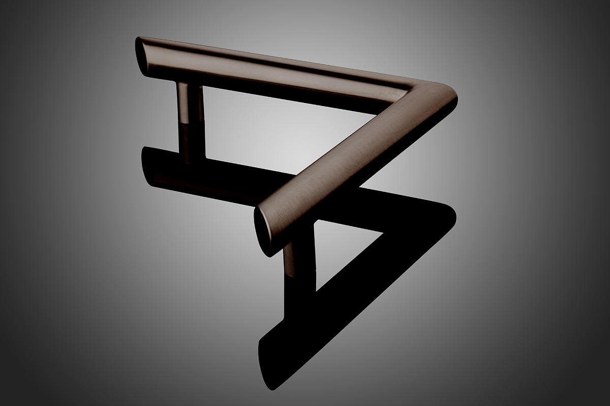 Forms+Surfaces DT1542 Boomerang Round Tubular Door Pull