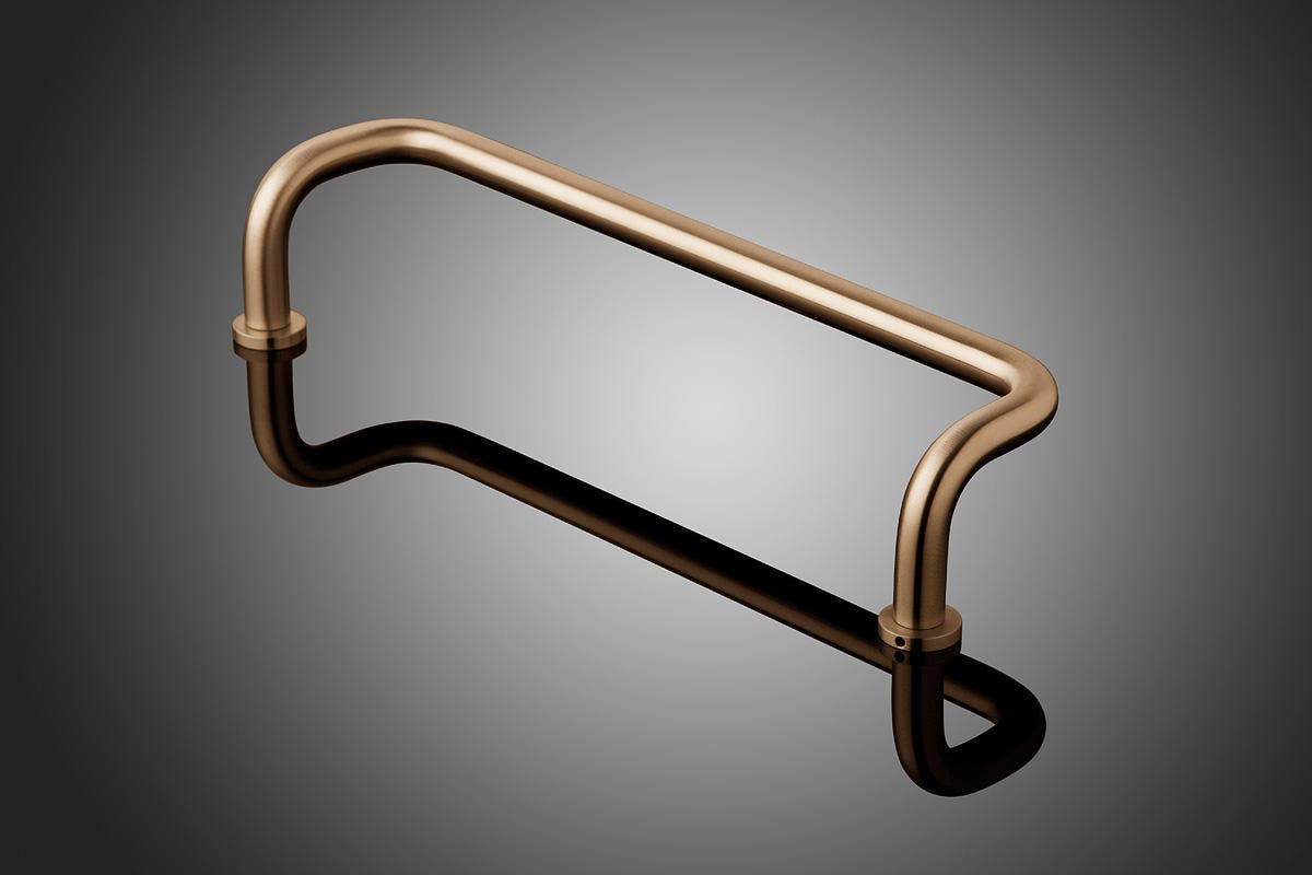 Forms+Surfaces DT0621 Offset 0.625" (16mm) dia. Round Tubular Door Pull