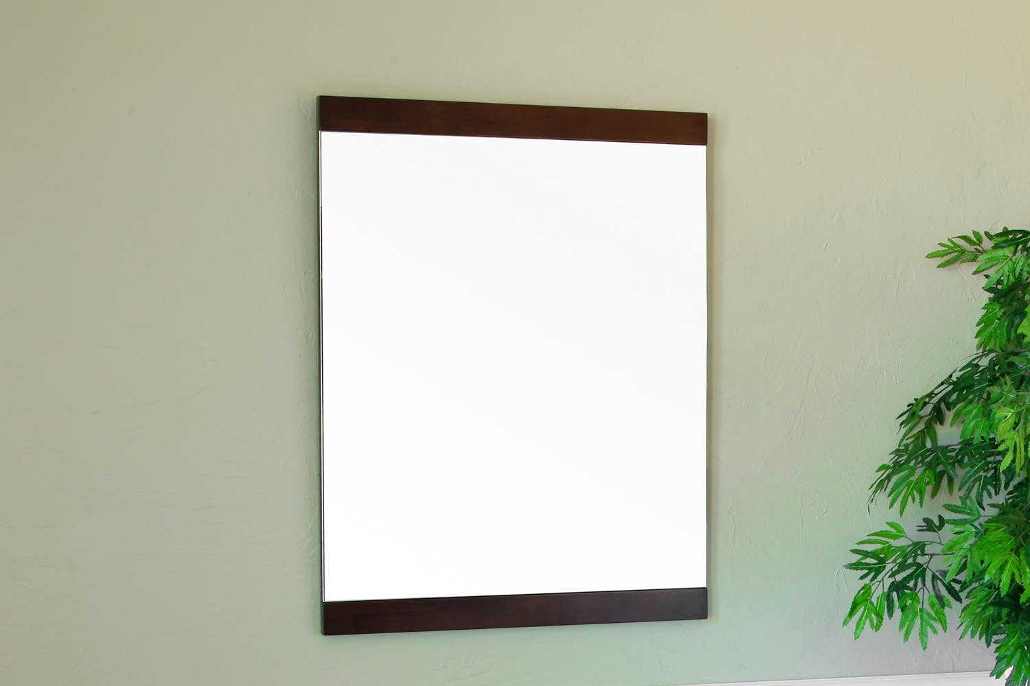 Bellaterra 804366 23.6 In Mirror - Walnut - Wood  - 23.6