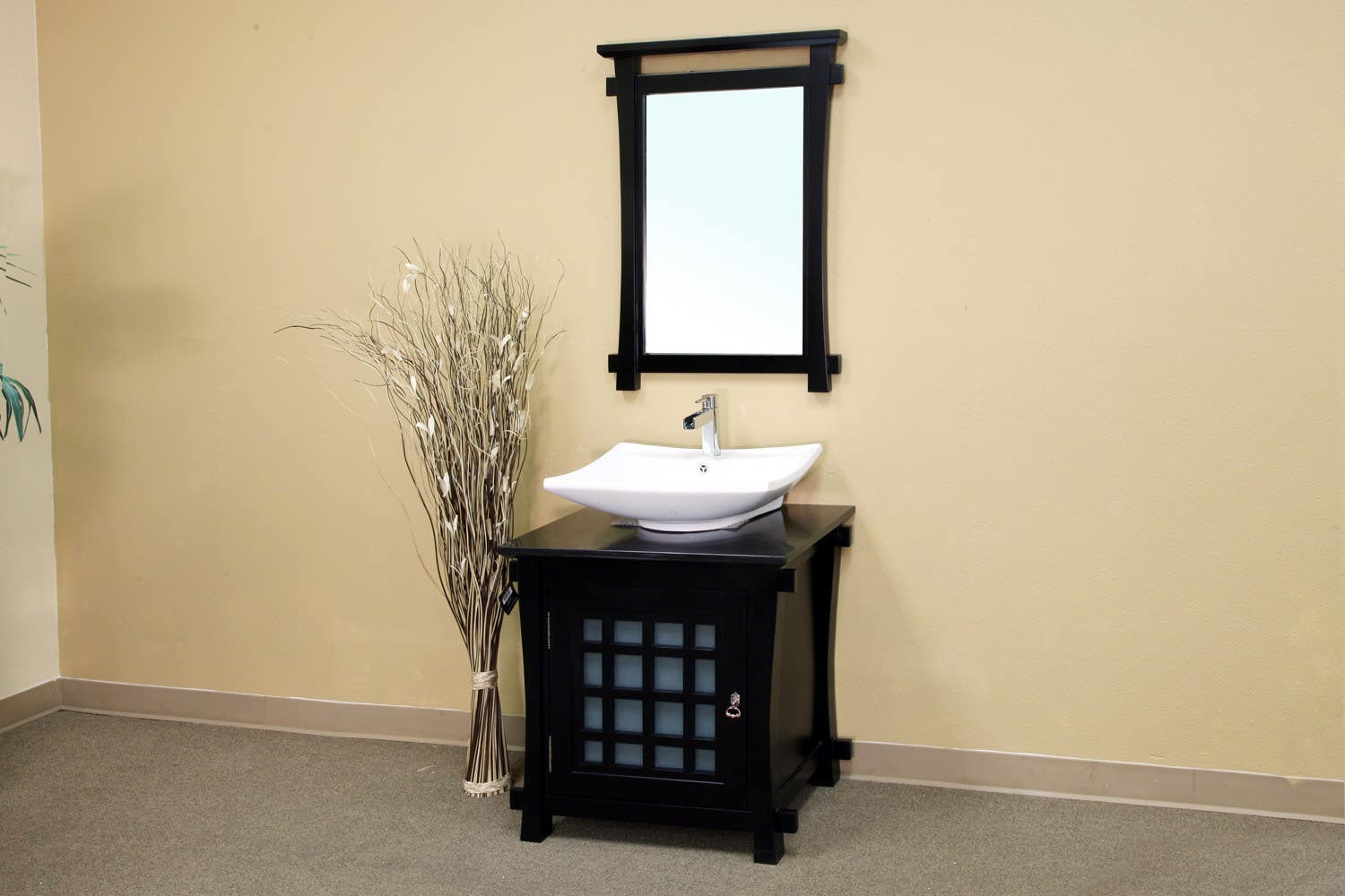 Bellaterra 203012 30 In Single Sink Vanity-Wood-Black   - 30x22x37"