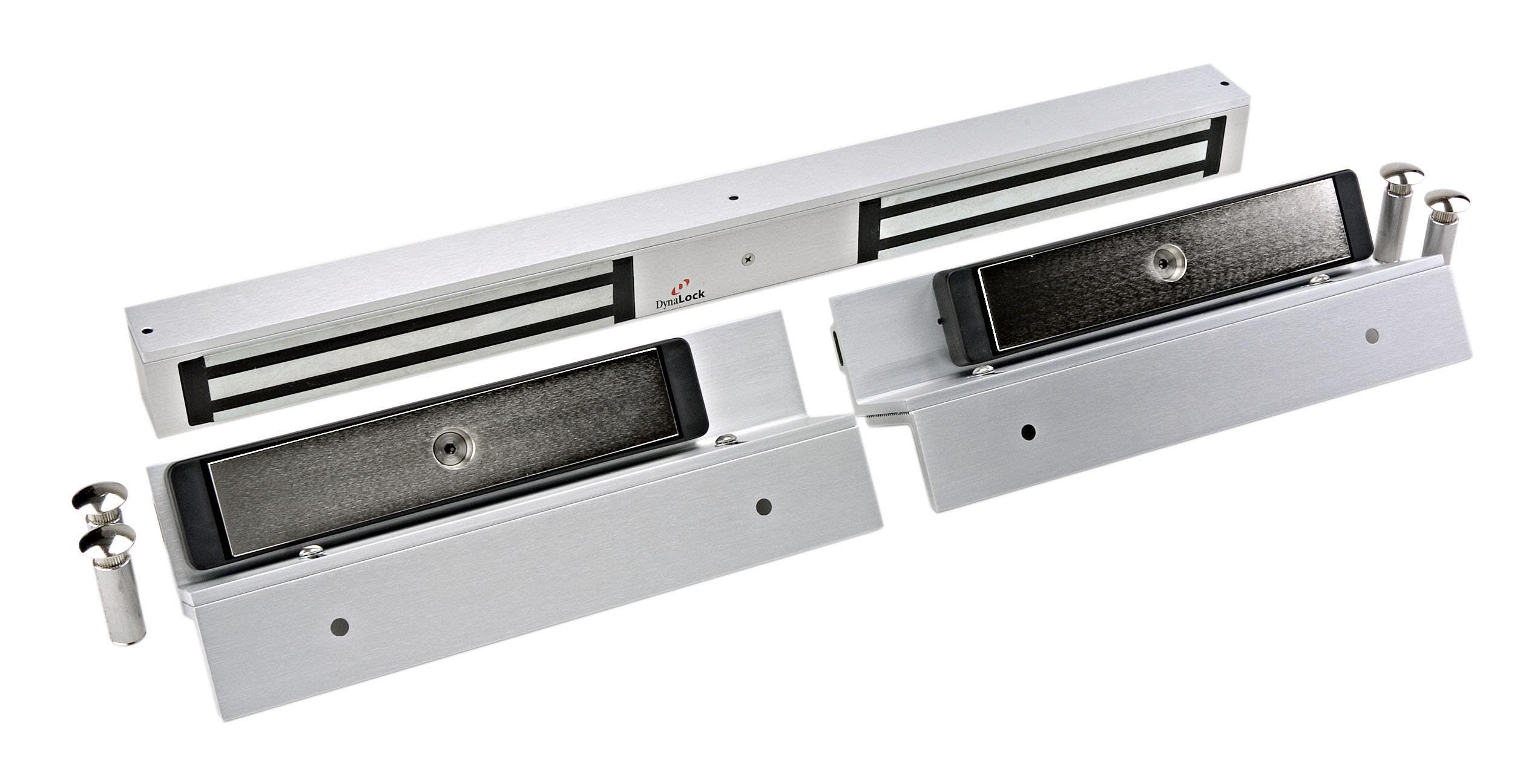 DynaLock 2282TJ82 Double Inswing 1200 lb Holding Force Maglock, Finish-Satin Aluminum