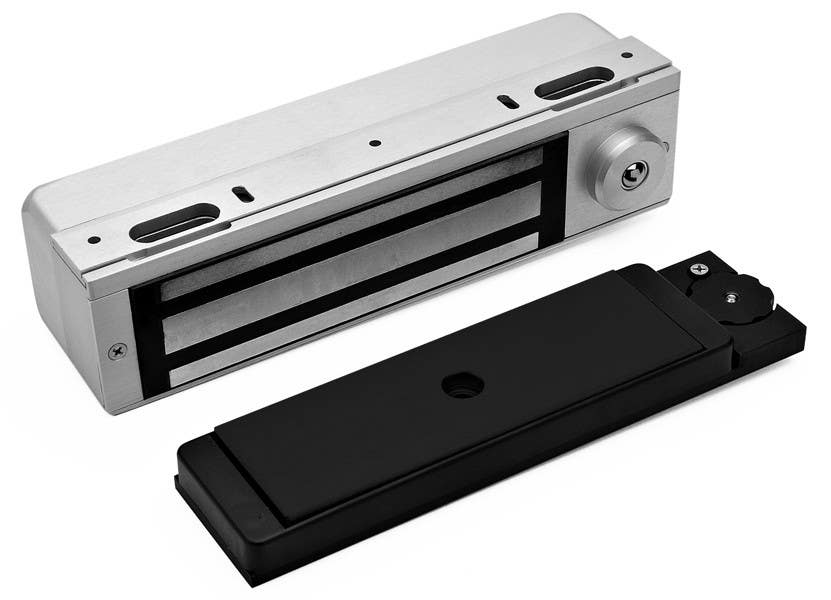 DynaLock 3101C Single Outswing, 1500 lb Holding Force Delayed Egress Maglock (Legacy Version),Finish-Satin Aluminum
