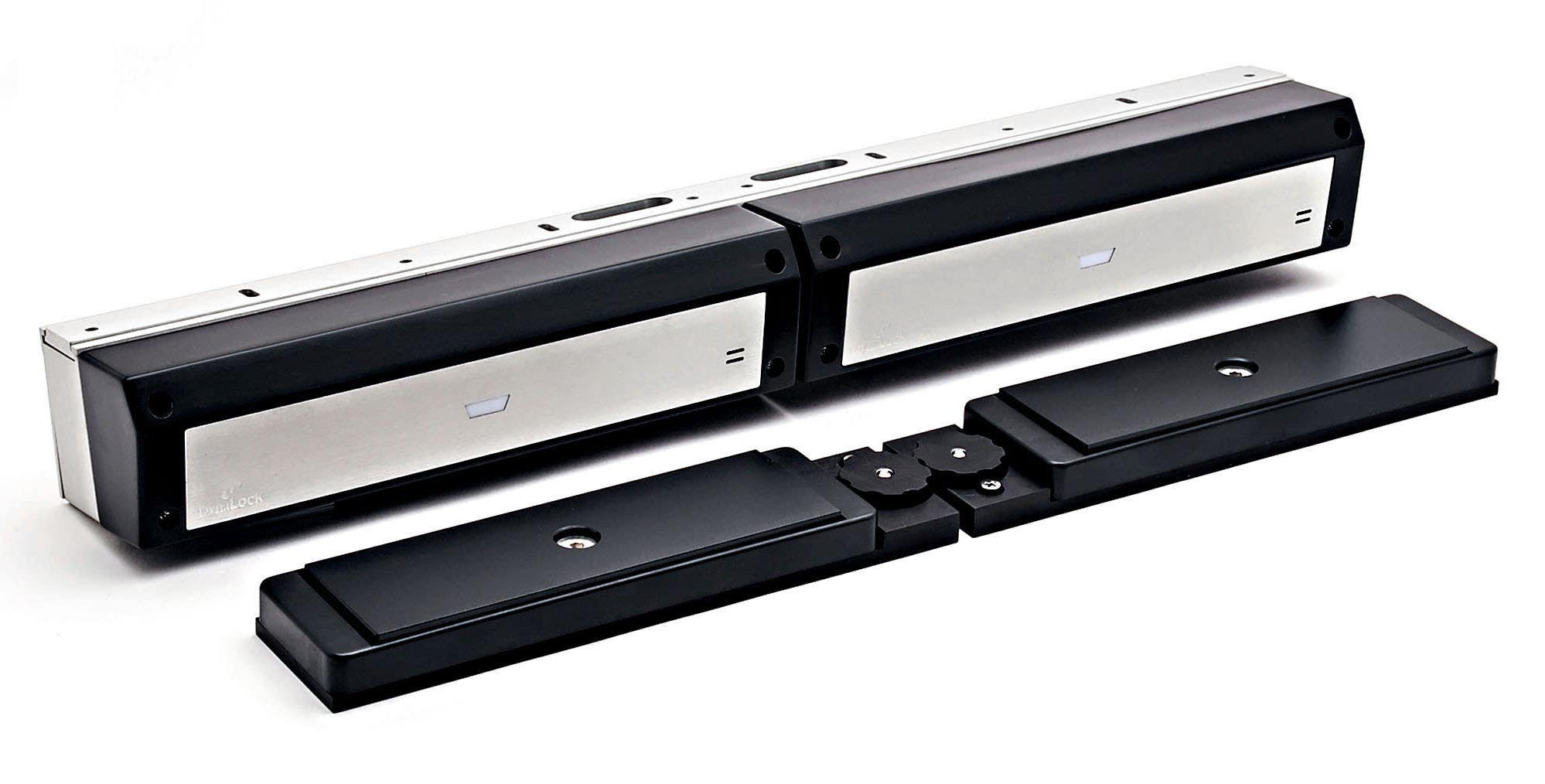 DynaLock 3121C2-G2 Double Outswing, Delayed Egress Maglock, Tandem Unit (Gen 2), Finish-Satin Aluminum