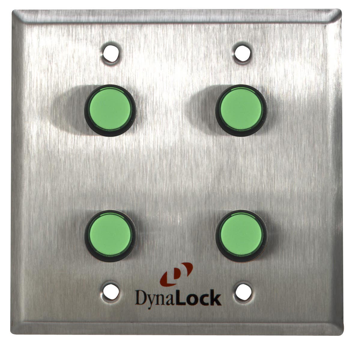 DynaLock 6145 Pushbutton, Finish-Satin Stainless Steel