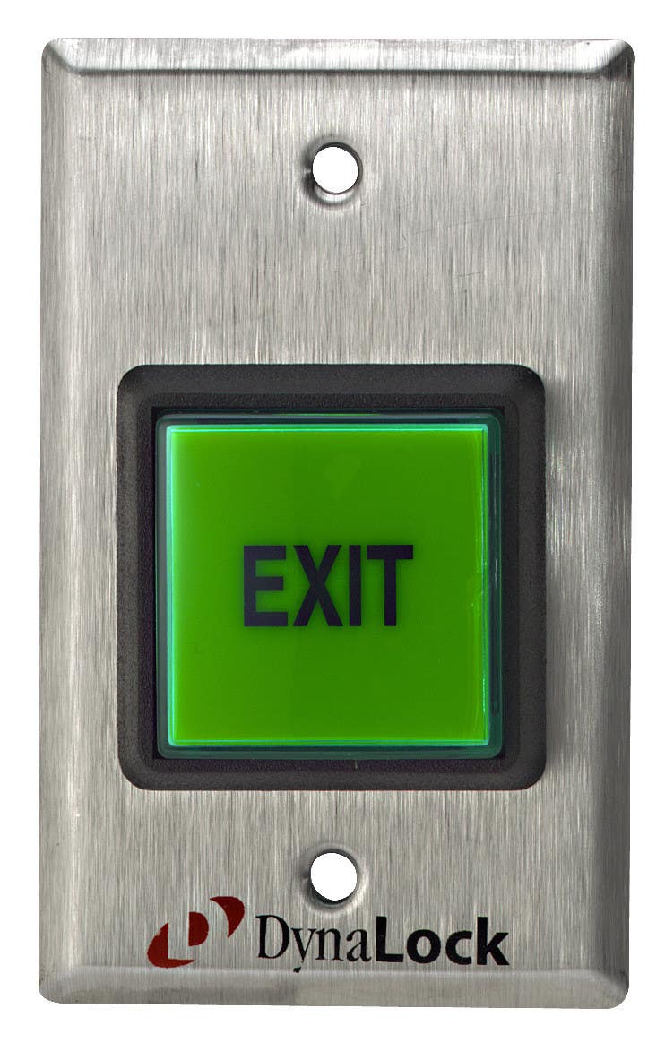 DynaLock 6270 Push Button 2", Illuminated, Momentary SPDT, 12 / 24 VDC, Finish-Satin Stainless Steel