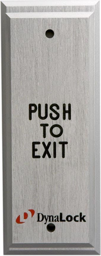 DynaLock 68 Narrow Pushplate, Finish-Satin Aluminum