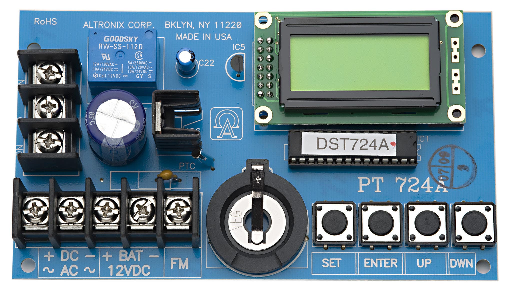 DynaLock 7086 7-Day Programmable Digital Timer, 12 / 24 VAC / VDC