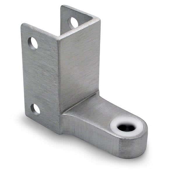 Jacknob 3763 Hinge Bracket Top 1" Post G-4 Top w/ Stainless Steel Material & Satin Finish