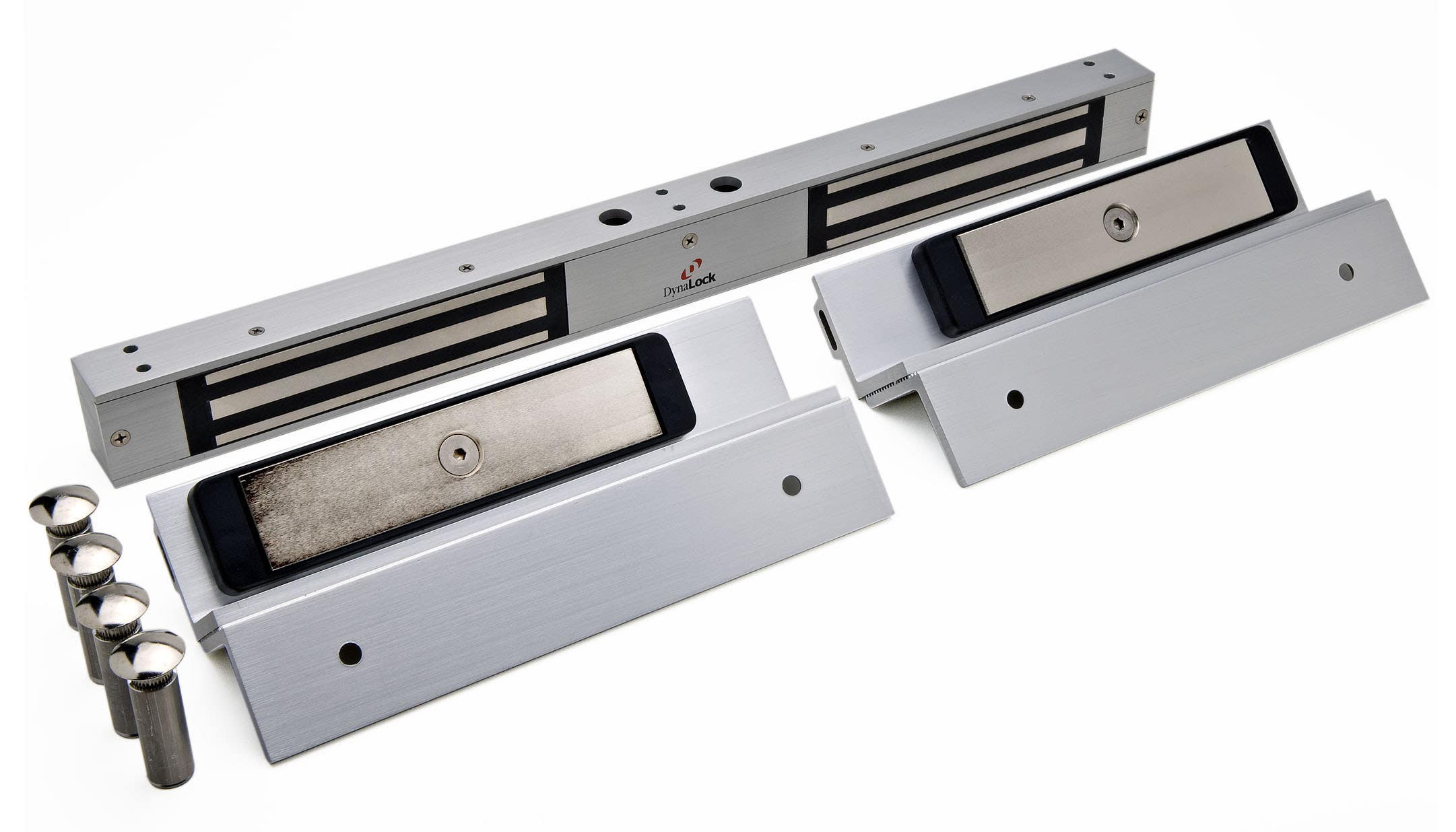 DynaLock 2522TJ2 Double Inswing 650lb Holding Force Maglock, Finish-Satin Aluminum