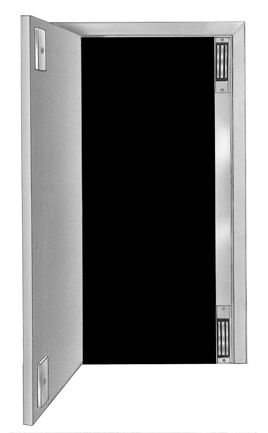 DynaLock 37 Custom Length Housing CLV to 96" Two Vertical Locks - Single Door, Finish-Satin Aluminum