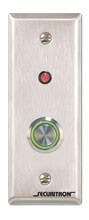 Securitron PB4L Vandal-Resistant Stainless Push Button W/ Illuminated Halo