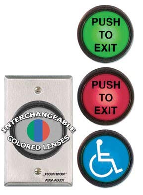 Securitron PB5 Medium Round Push Button