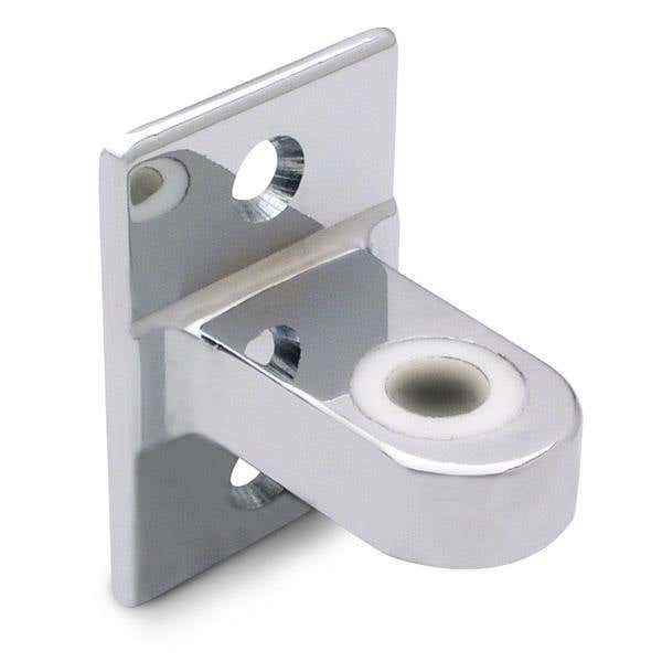 Jacknob 3880 Hinge Bracket Top Amp Flat For Steel w/ Zamac Material & Polished Chrome Finish