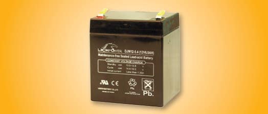 Securitron B-12-5 / B-24-5 Lead Acid Battery