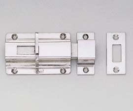 Sugatsune KR-75 Slide Bolt, Stainless Steel, Finish-Satin